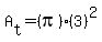 A%5Bt%5D+=+%28pi%29%283%29%5E2