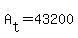 A[t] = 43200