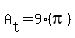 A%5Bt%5D+=+9%28pi%29