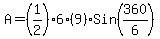 A+=+%281%2F2%296%289%29Sin%28360%2F6%29