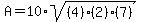 A+=+10%2Asqrt%28%284%29%282%29%287%29%29