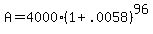 A+=+4000+%281+%2B+.0058%29%5E96