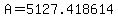 A = 5127.418614