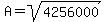 A+=+sqrt%284256000%29
