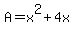 A+=+x%5E2%2B4x
