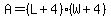 A+=+%28L%2B4%29%28W%2B4%29