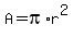 A+=+pi%2A+r%5E2