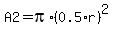 A2=pi%2A%280.5%2Ar%29%5E2