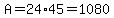 A=24%2A45=1080