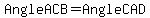 Angle ACB = Angle CAD