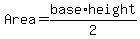 Area=base%2Aheight%2F2