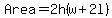 Area+=+2h%28w+%2B+2l%29