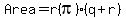 Area+=+r%28pi%29%28q+%2B+r%29