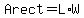 Arect=L*W