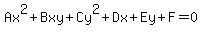 Ax%5E2+%2B+Bxy+%2B+Cy%5E2+%2B+Dx+%2B+Ey+%2B+F+=+0