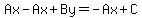 Ax+-+Ax+%2B+By+=+-Ax+%2B+C+