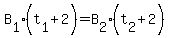 B[1](t[1]+2)=B[2](t[2]+2)