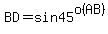 BD=sin45^o(AB)