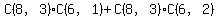 C%288%2C3%29C%286%2C1%29+%2B+C%288%2C3%29C%286%2C2%29