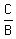 C/B