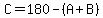 C=180-%28A%2BB%29