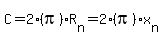 C=2%28pi%29R%5Bn%5D=2%28pi%29x%5Bn%5D