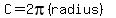 C=2pi%28radius%29