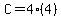 C=4(4)