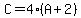 C=4%28A%2B2%29