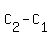 C[2]-C[1]