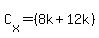 C%5Bx%5D+=+%288k+%2B+12k%29%29%2F%28-3k+%2B+k%29