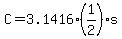 C+=+3.1416%2A%281%2F2%29%2As