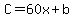 C+=+60x+%2B+b
