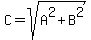 C+=+sqrt%28A%5E2+%2B+B%5E2%29
