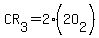 CR[3]=2(2O[2])