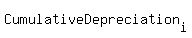CumulativeDepreciation[i]