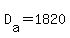 D[a]=1820