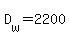 D[w]=2200