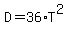 D+=+36%2AT%5E2
