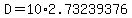 D+=10%2A2.73239376