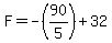 F+=+-%2890%2F5%29+%2B+32+