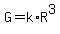 G = k*R^3