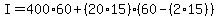 I+=+400+%2A+60+%2B+%2820+%2A+15%29%2860+-+%282+%2A+15%29%29
