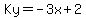 Ky+=+-3x+%2B+2