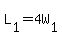 L[1]=4W[1]