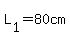 L[1]=80cm