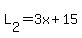 L%5B2%5D+=+3x%2B15