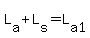 L[a]+L[s]=L[a1]