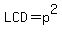 LCD=p^2