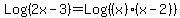 Log%282x-3%29+=+Log%28%28x%29%2A%28x-2%29%29